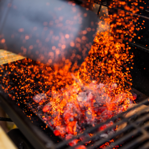 grill safety: Grill splash zone