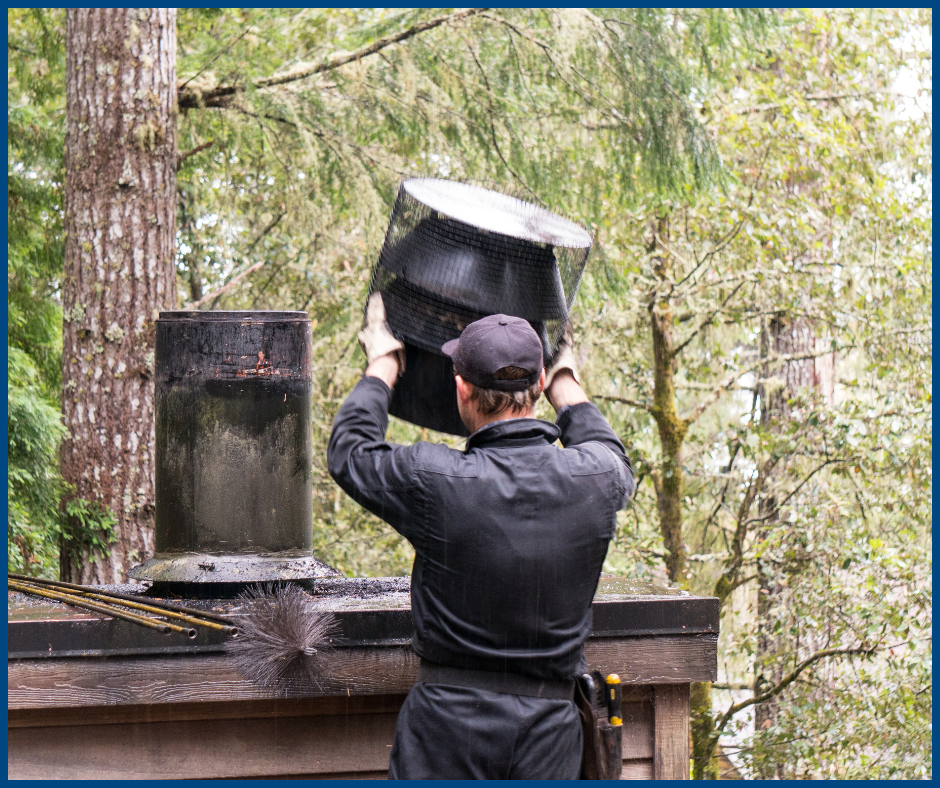 Preparing Your Fireplace for Winter-installing a chimney cap