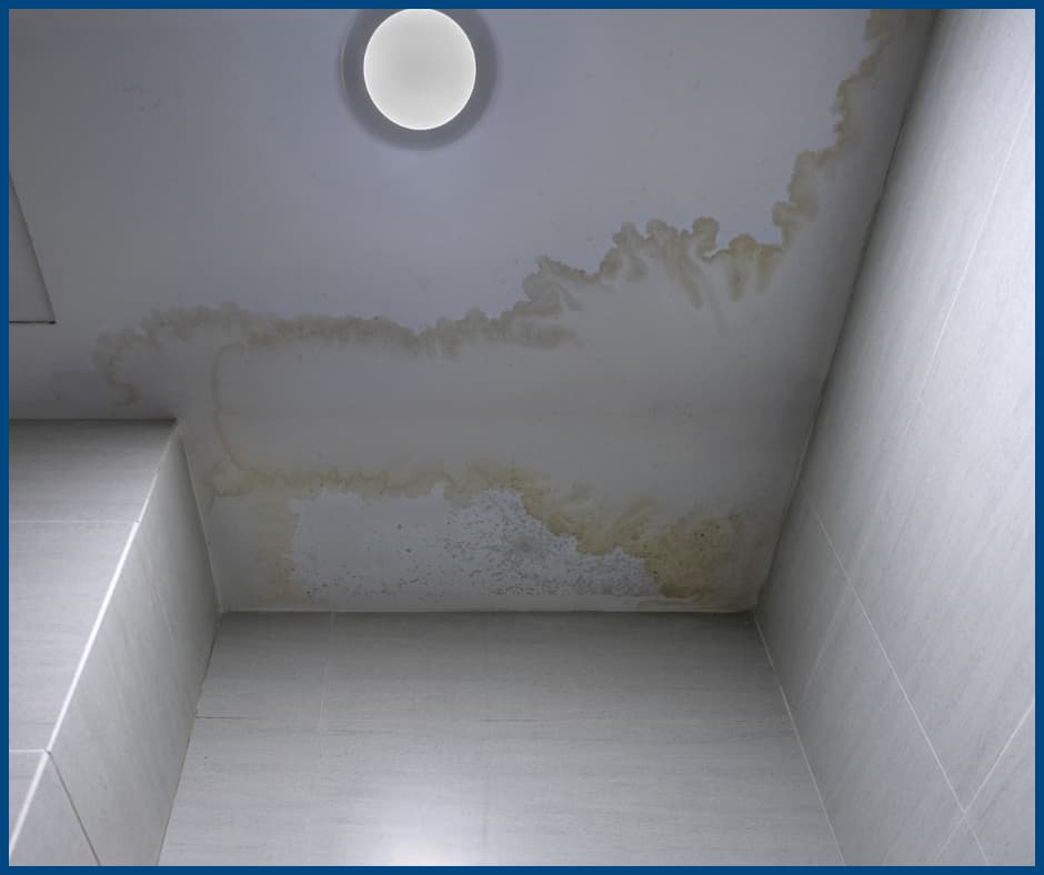 Plumbing issues- Water stains on ceiling and wall