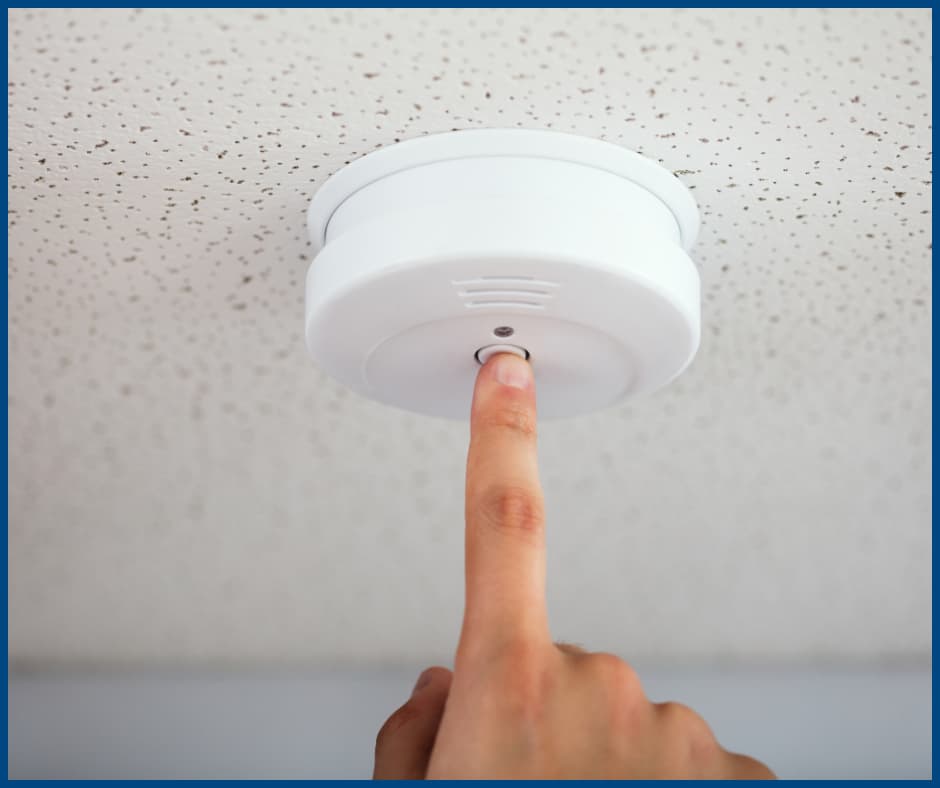 Preparing your home for an inspection- Test fire alarms